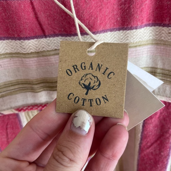 Sol Stripe FAHERTY Lanai Linen Dress. SZ LG. NWT. Coastal Grandma Dreamy dress - Picture 9 of 12